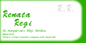renata regi business card