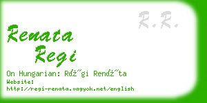 renata regi business card